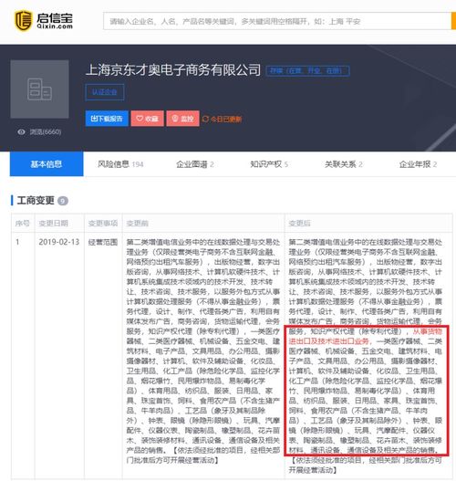 1号店经营主体京东才奥扩展业务版图 新增进出口业务以深化全球化布局